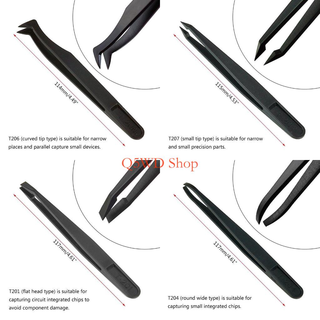 Electronics Repair Hobby - Q5WD Juego 8 pinzas para manualidades,