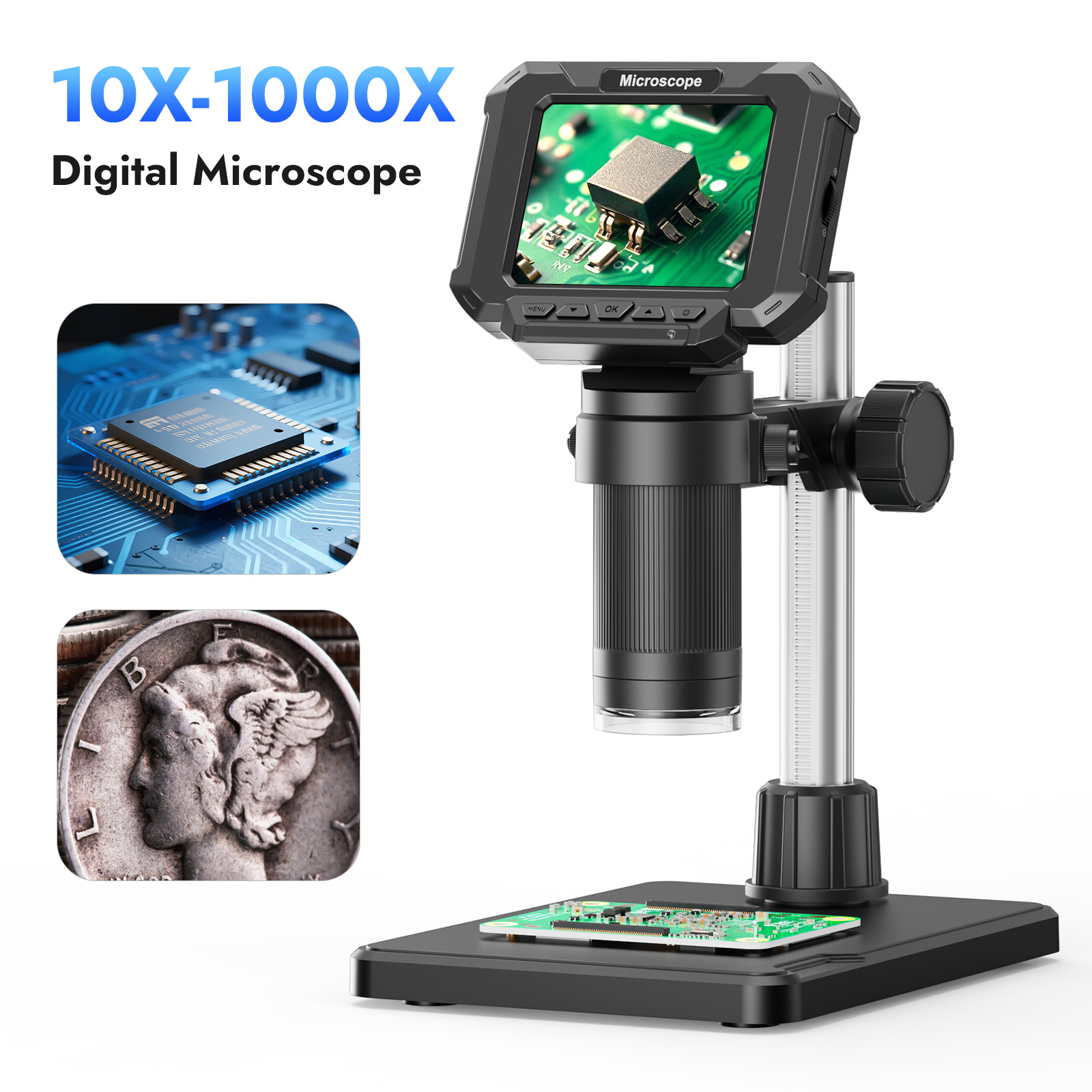 Electronics Repair Videos - Microscopio digital Microscopio de monedas con