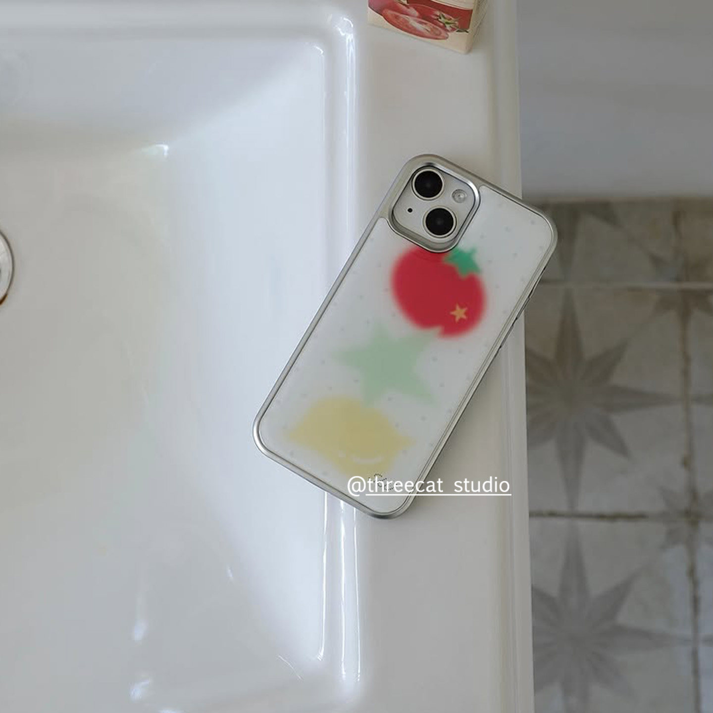 Back Cover Adhesive - Funda de teléfono coreana Halation con