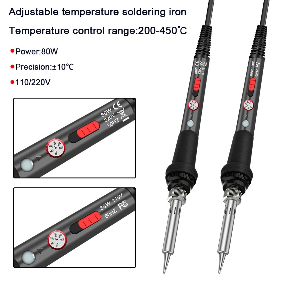 Electronics Repair Shops - Kit de soldador de 80W con