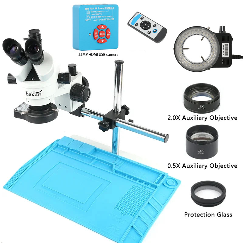 Electronics Repair Simulator - Microscopio estéreo Trinocular con Zoom Focal