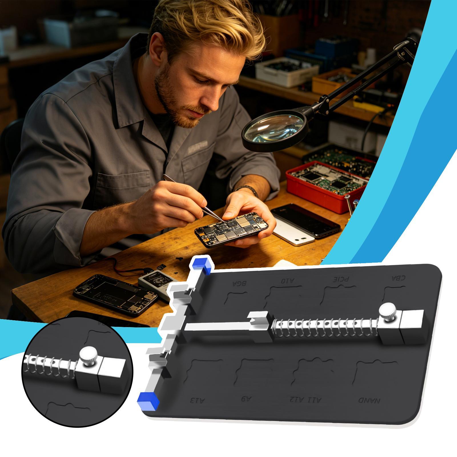 Electronics Repair For Beginners - Soporte para Placa PCB, Abrazadera Ajustable