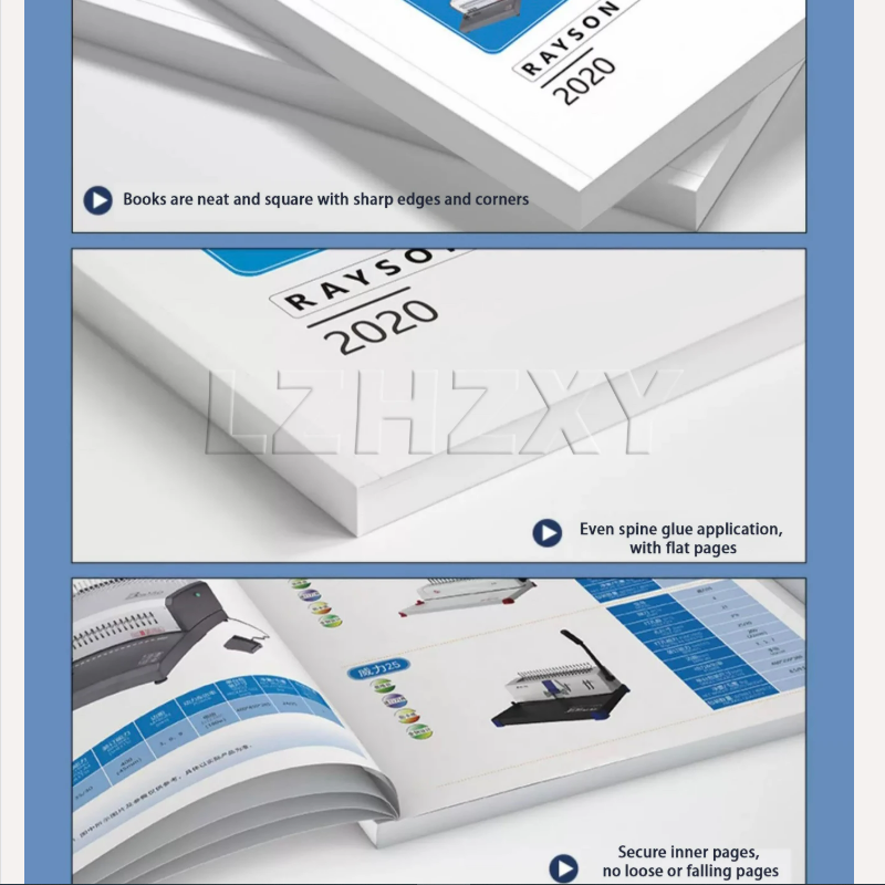 Back Cover Adhesive - Máquina de encuadernación inalámbrica de escritorio