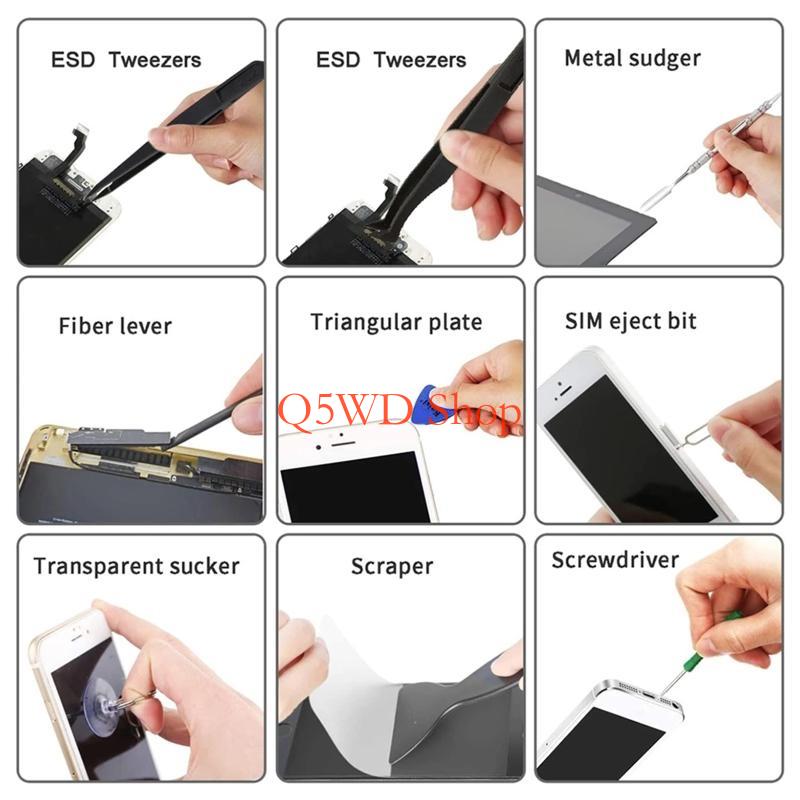 Q5WD Juego 8 pinzas para manua - Electronics Repair Hobby reseña y precio