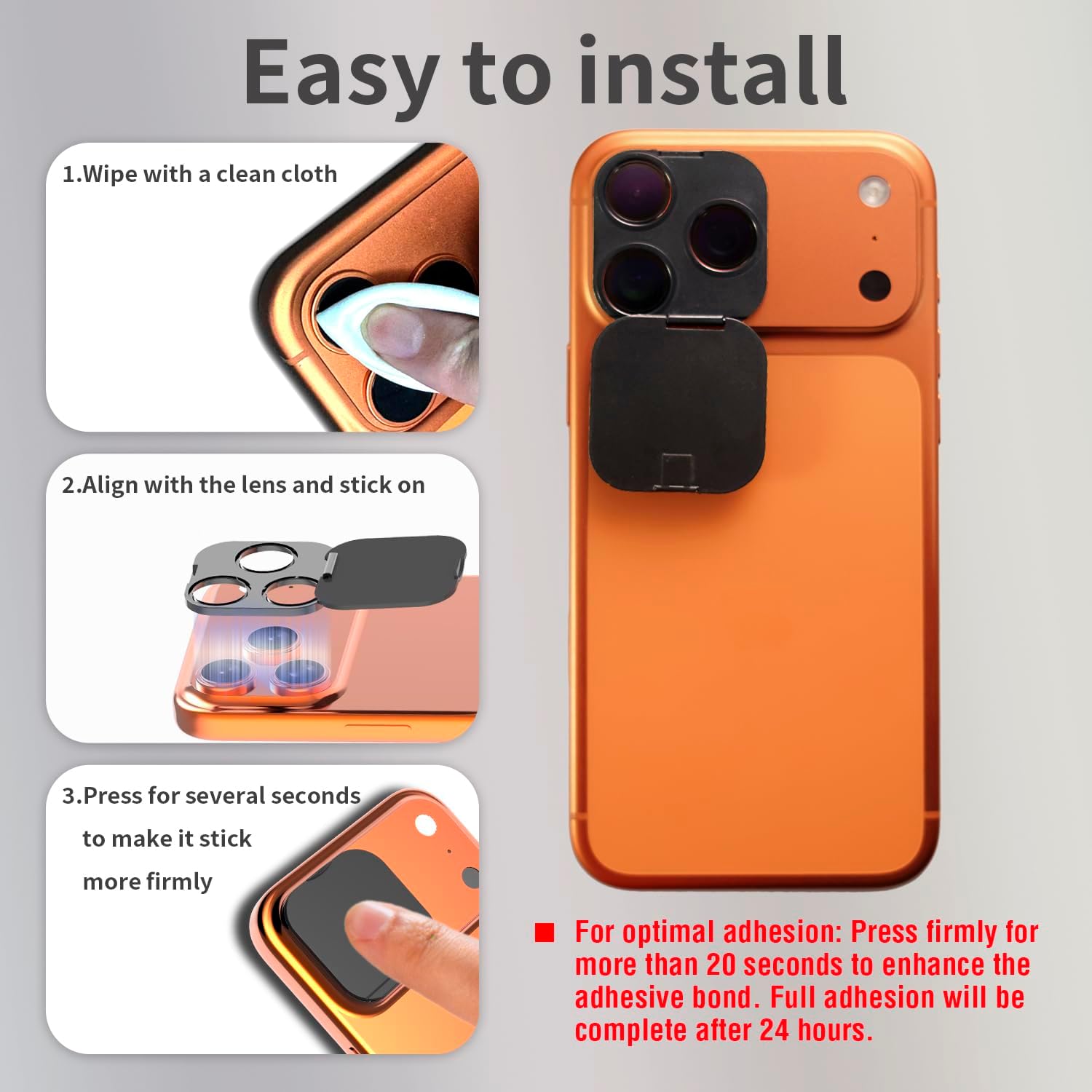 Protector de Lente de Cámara p - Back Cover Adhesive reseña y precio