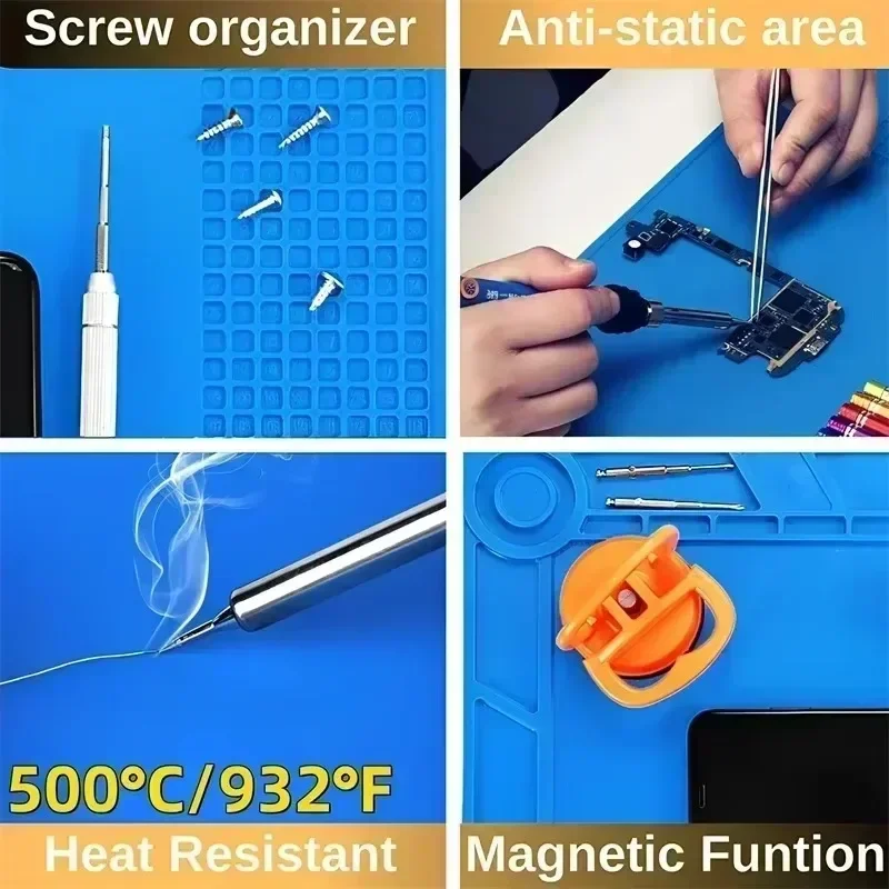 Estera de trabajo de aislamien - Electronics Repair Mat reseña y precio
