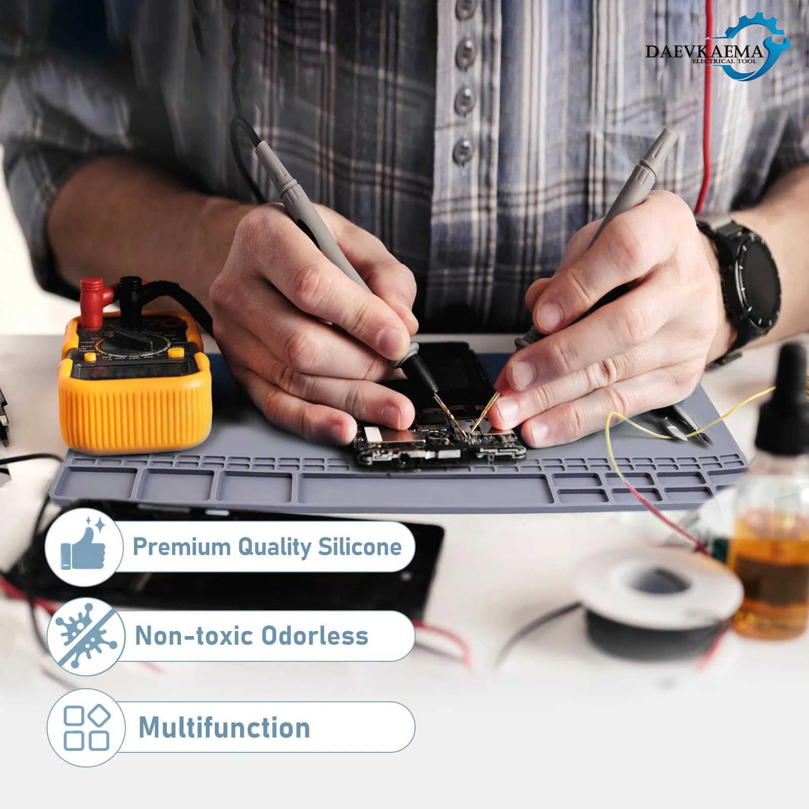 Almohadilla de Soldadura Magné - Electronics Repair Mat reseña y precio