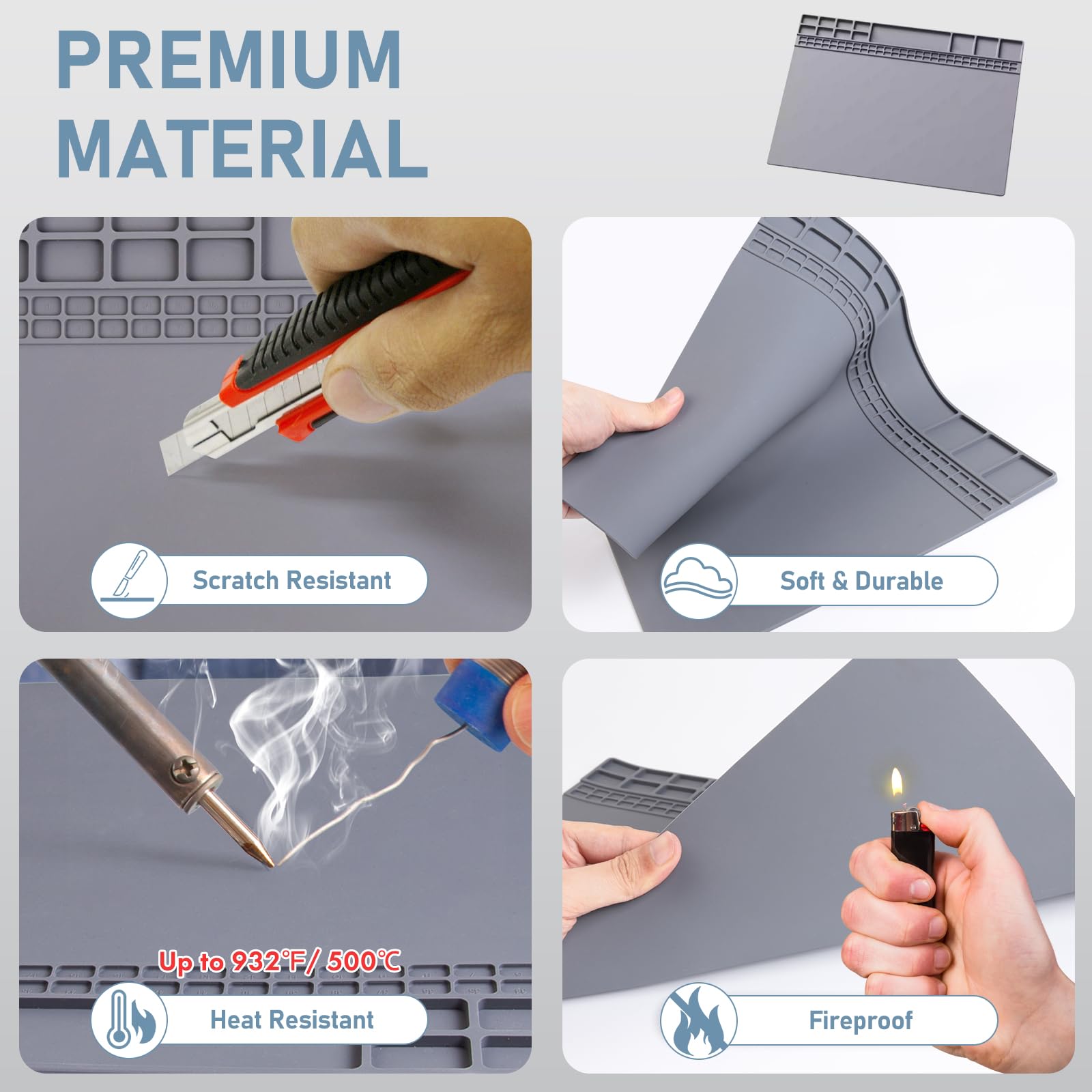 Almohadilla de Soldadura Magné - Electronics Repair Mat reseña y precio