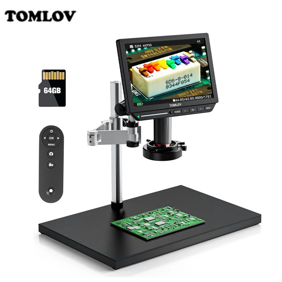 Microscopio Digital TOMLOV 4K  - Electronics Repair Videos reseña y precio